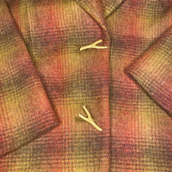 Anne Klein vintage wool blend blazer gold tone branch buttons size 4 made in USA - Picture 2 of 8